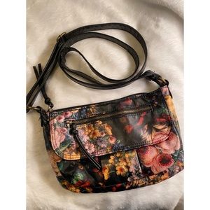 Unique Floral Faux Leather Purse